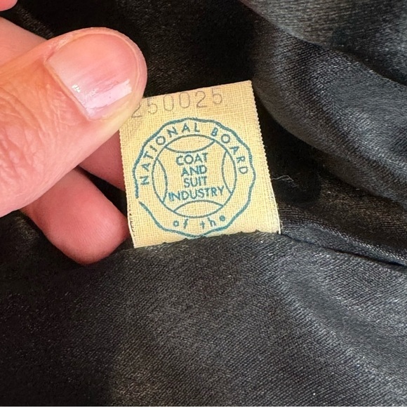 Vintage wool swing coat Joseph Horne Persian wool double breasted - Picture 10 of 11